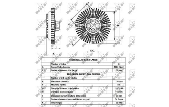 Clutch, radiator fan 49520 NRF, Image 3