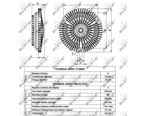 Clutch, radiator fan 49533 NRF