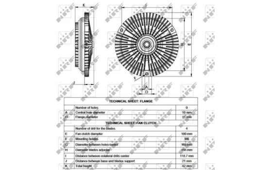 Clutch, radiator fan 49533 NRF, Image 3