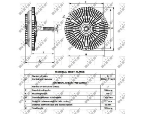 Clutch, radiator fan 49534 NRF