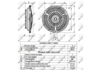 Clutch, radiator fan 49540 NRF