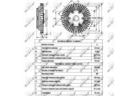 Clutch, radiator fan 49546 NRF