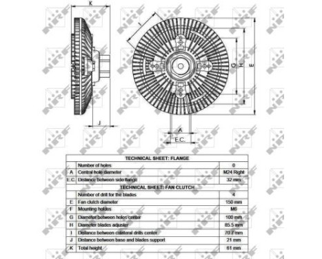 Clutch, radiator fan 49551 NRF, Image 4