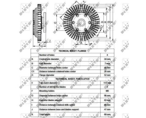 Clutch, radiator fan 49558 NRF, Image 2