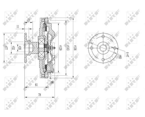 Clutch, radiator fan 49576 NRF, Image 5