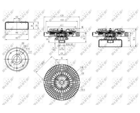 Clutch, radiator fan 49584 NRF, Image 5