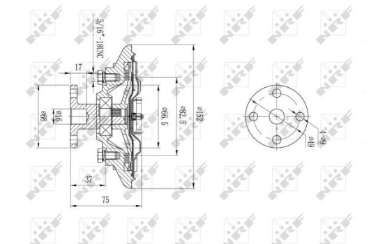 Clutch, radiator fan 49592 NRF, Image 5