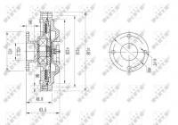 Clutch, radiator fan 49603 NRF