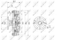 Clutch, radiator fan 49614 NRF