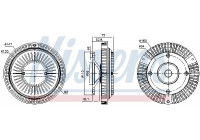 Clutch, radiator fan 86044 Nissens