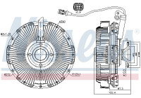 Clutch, radiator fan 86159 Nissens