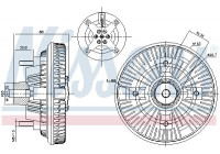 Clutch, radiator fan 86223 Nissens