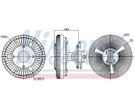 Clutch, radiator fan 86225 Nissens