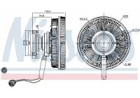 Clutch, radiator fan 86253 Nissens