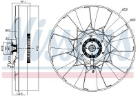 Clutch, radiator fan 86257 Nissens