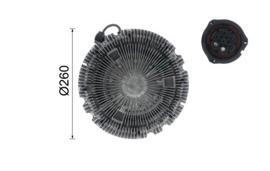 Clutch, radiator fan BEHR *** PREMIUM LINE ***, Image 12