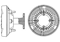 Clutch, radiator fan BEHR *** PREMIUM LINE ***