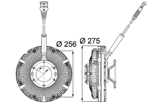 Clutch, radiator fan BEHR *** PREMIUM LINE ***, Image 2