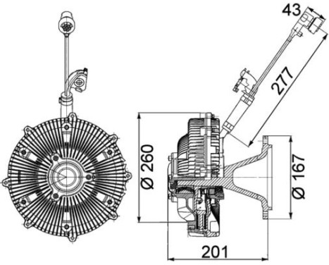 Clutch, radiator fan BEHR *** PREMIUM LINE ***, Image 2