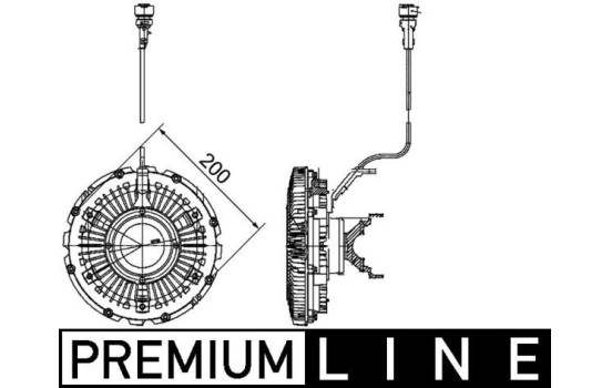 Clutch, radiator fan BEHR *** PREMIUM LINE ***