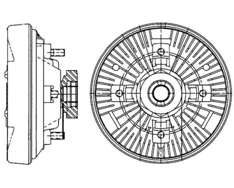 Clutch, radiator fan BEHR *** PREMIUM LINE ***, Image 2