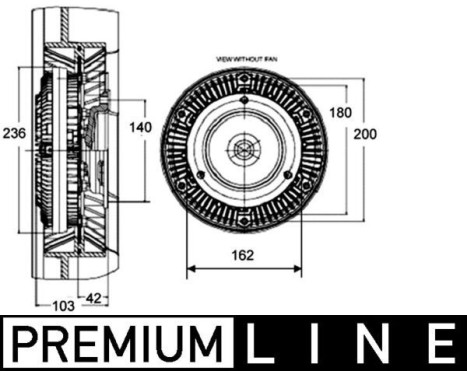 Clutch, radiator fan BEHR *** PREMIUM LINE ***