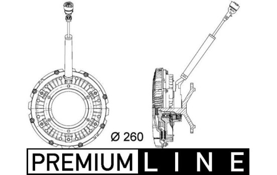 Clutch, radiator fan BEHR *** PREMIUM LINE ***, Image 2