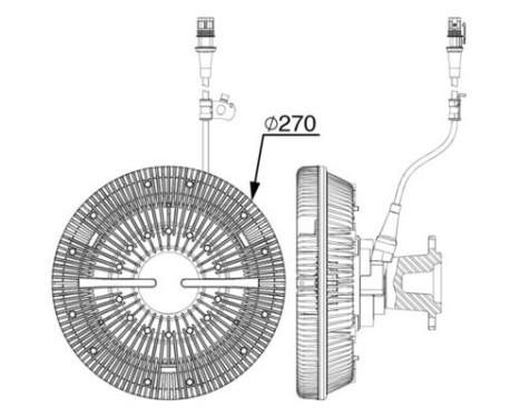 Clutch, radiator fan BEHR *** PREMIUM LINE ***, Image 2