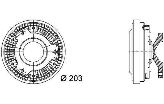 Clutch, radiator fan BEHR *** PREMIUM LINE ***, Image 2
