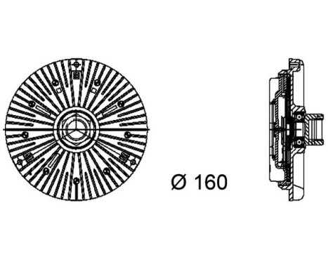 Clutch, radiator fan BEHR *** PREMIUM LINE ***, Image 2