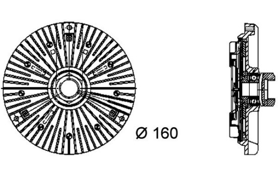 Clutch, radiator fan BEHR *** PREMIUM LINE ***, Image 3