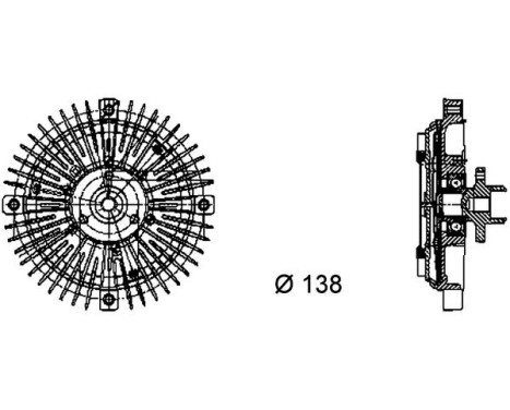 Clutch, radiator fan PREMIUM LINE, Image 2