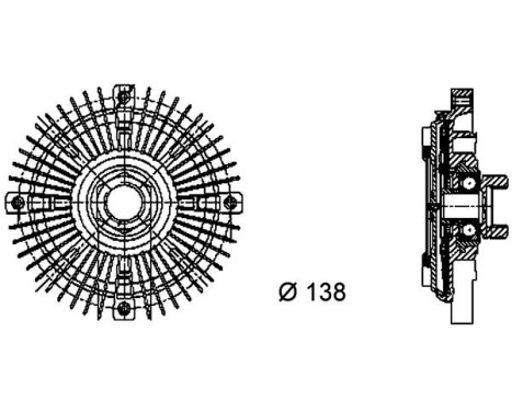 Clutch, radiator fan PREMIUM LINE