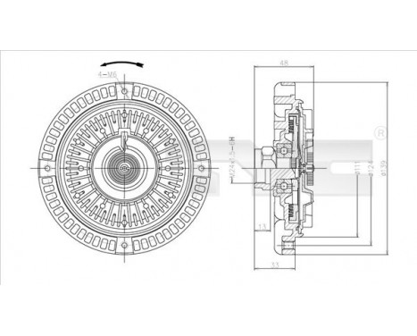 Clutch, radiator fan, Image 2