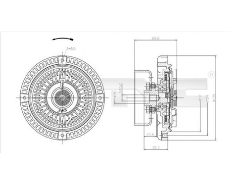 Clutch, radiator fan, Image 2