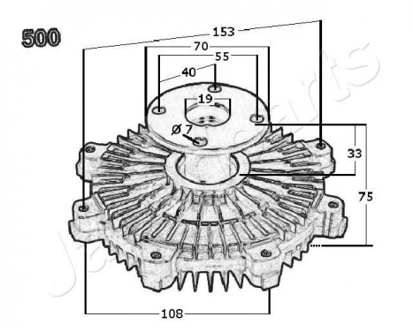 Clutch, radiator fan, Image 3