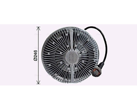 Clutch, radiator fan