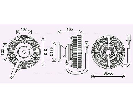 Clutch, radiator fan