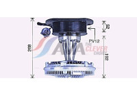 Clutch, radiator fan