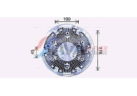 Clutch, radiator fan