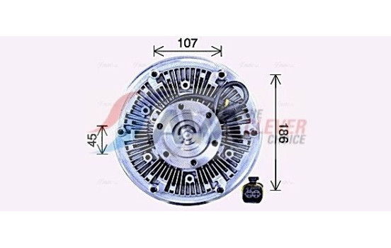 Clutch, radiator fan, Image 2