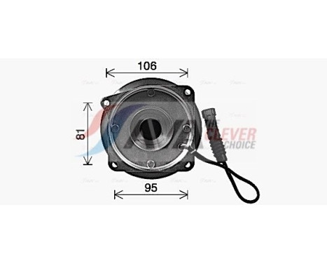 Clutch, radiator fan