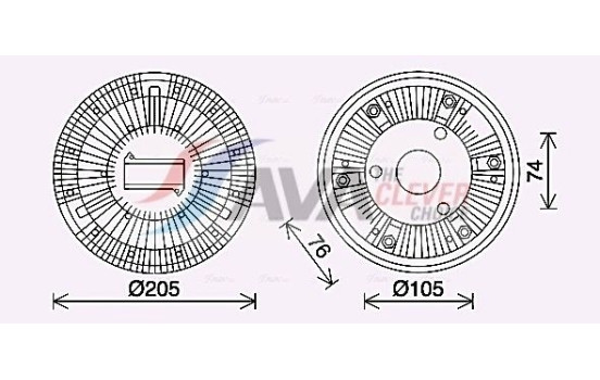 Clutch, radiator fan, Image 5