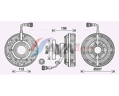 Clutch, radiator fan, Image 5