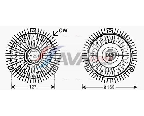 Clutch, radiator fan