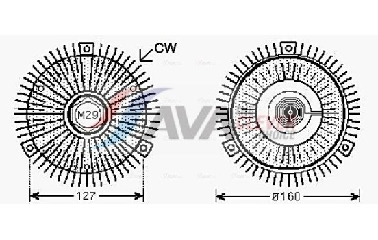 Clutch, radiator fan