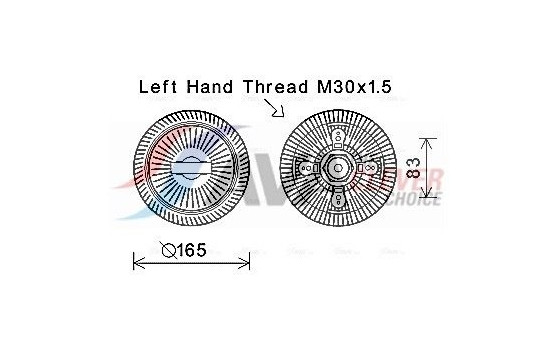 Clutch, radiator fan