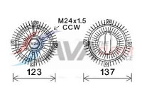 Clutch, radiator fan