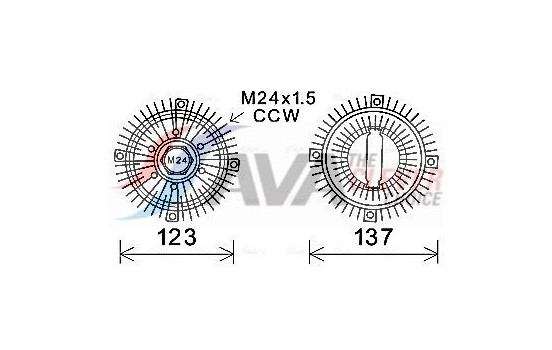 Clutch, radiator fan