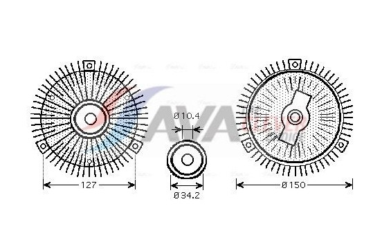 Clutch, radiator fan